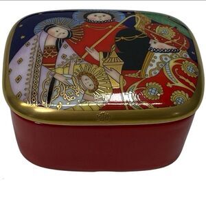 NWT CHRISTIAN DIOR Nativity Scene Trinket Box Holy Family Holiday Christmas